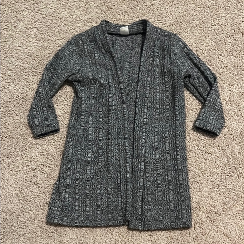Gray Open-Front toddler Cardigan